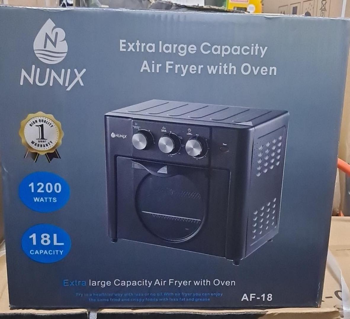 18L Nunix airfryer with oven AF-18 Nunix Airfryer with 18L extra large capacity and 1200W