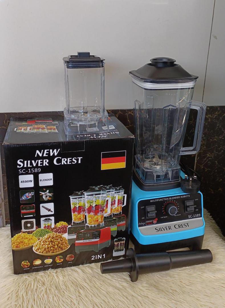 Silvercrest SC-1589 blender 2 in 1 heavy duty blender with grinder  4500W Silvercrest blender with grinder and  2L unbreakable jar