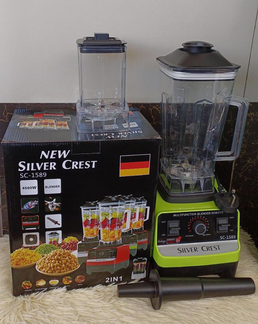 Silvercrest SC-1589 blender 2 in 1 heavy duty blender with grinder  4500W Silvercrest blender with grinder and  2L unbreakable jar