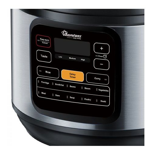 Ramtons 6L electric pressure cooker with 12 cooking settings  RM-582 instant cook ramtons pressure cooker 800W