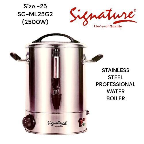 Signature 25L Electric water boiler and tea urn kettle stainless steel 2500W Signature Professional / commercial Electric Kettle water boiler