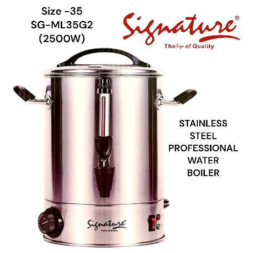 Signature 50L Electric water boiler and tea urn kettle stainless steel 2500W Signature Professional / commercial Electric Kettle water boiler