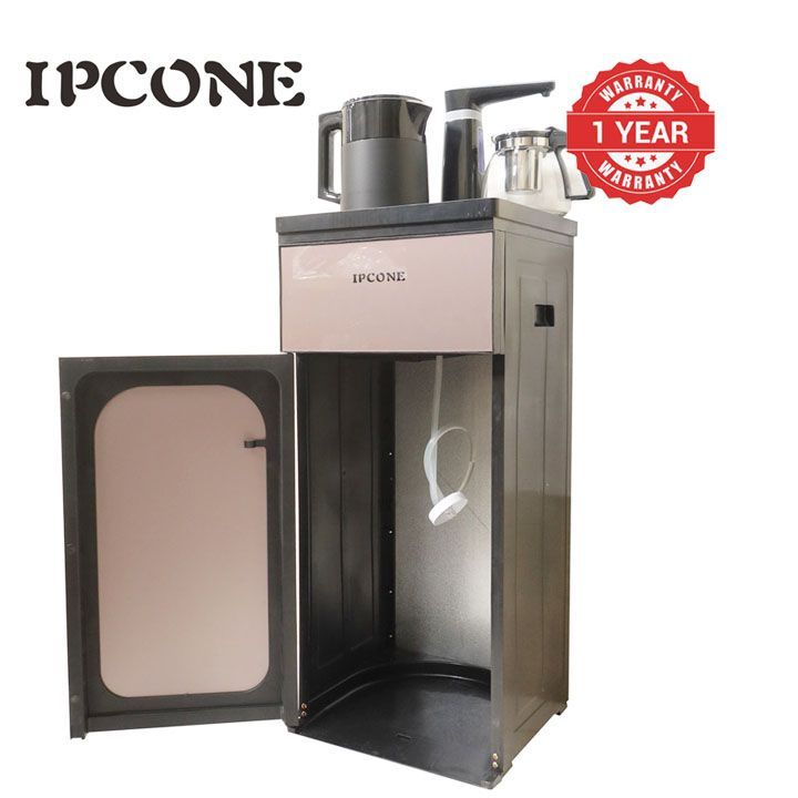 Ipcone hot and Normal Bottom load water Dispenser With LCD Display and storage cabinet with Two boiling kettles and touch controled Water Dispenser