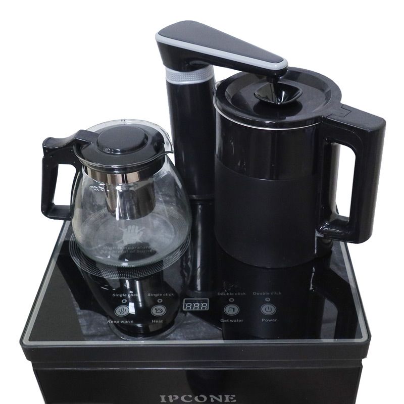Ipcone hot and Normal Bottom load water Dispenser With LCD Display and storage cabinet with Two boiling kettles and touch controled Water Dispenser
