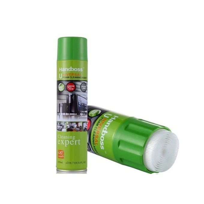 650ML Handboss universal foam cleaning agent with scrabbing brush replaceable cap FH-HB016 . Handboss Multi-Purpose Foam Cleaner – Powerful Stain Removal for Surfaces and Fabrics