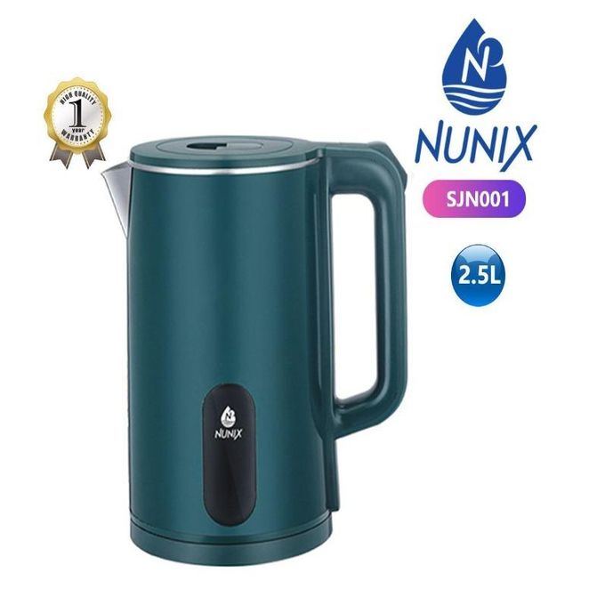 Nunix SJN001 Cordless 2.5L Electric Kettle with 360 degrees cordless bottom plate