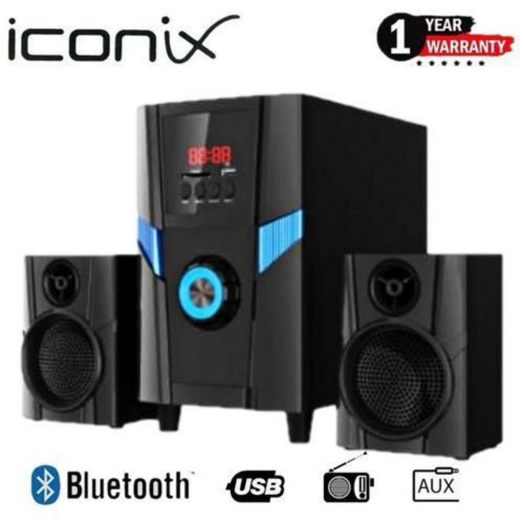Iconix IC-4210 Subwoofer speaker system 2.1CH Iconix Subwoofer hometheatre system with 3000W PMPO supports Bluetooth, Auxiliary, USB and FM with remote control