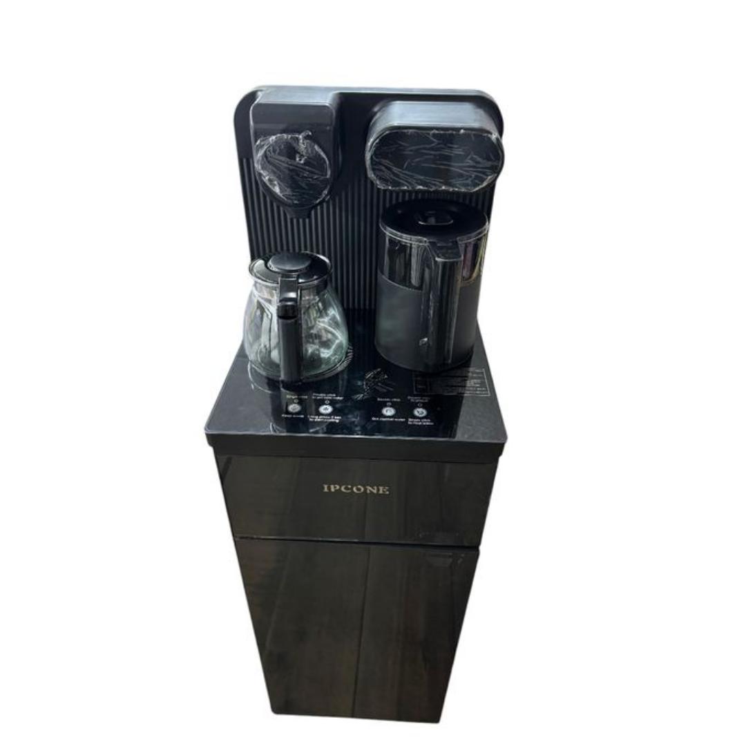 Ipcone hot and cold Bottom load water Dispenser With LCD Display and storage cabinet with Two boiling kettles and touch and remote controled Water Dispenser