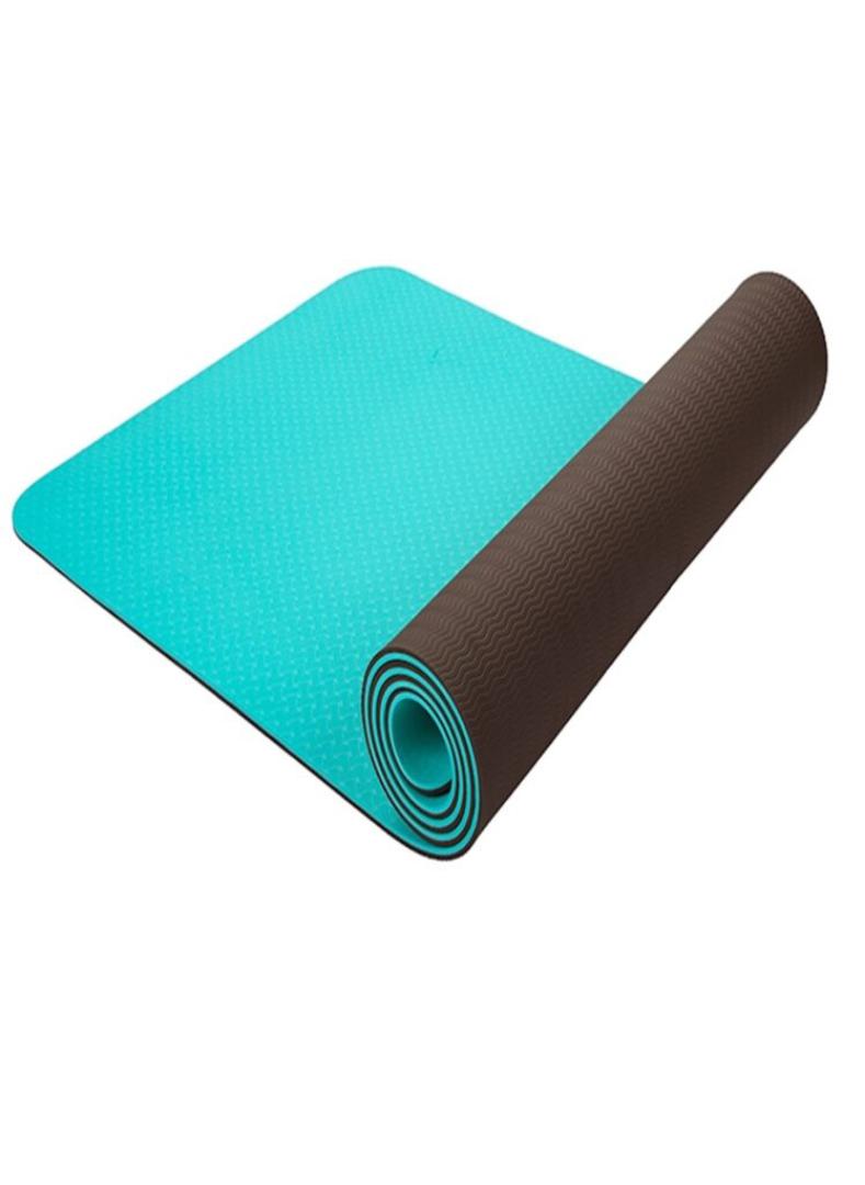 10mm thick double sided yoga mat non slip carpet pads yoga exercise mats with high quality and elastic standard 1830mmx 61mm random colors available