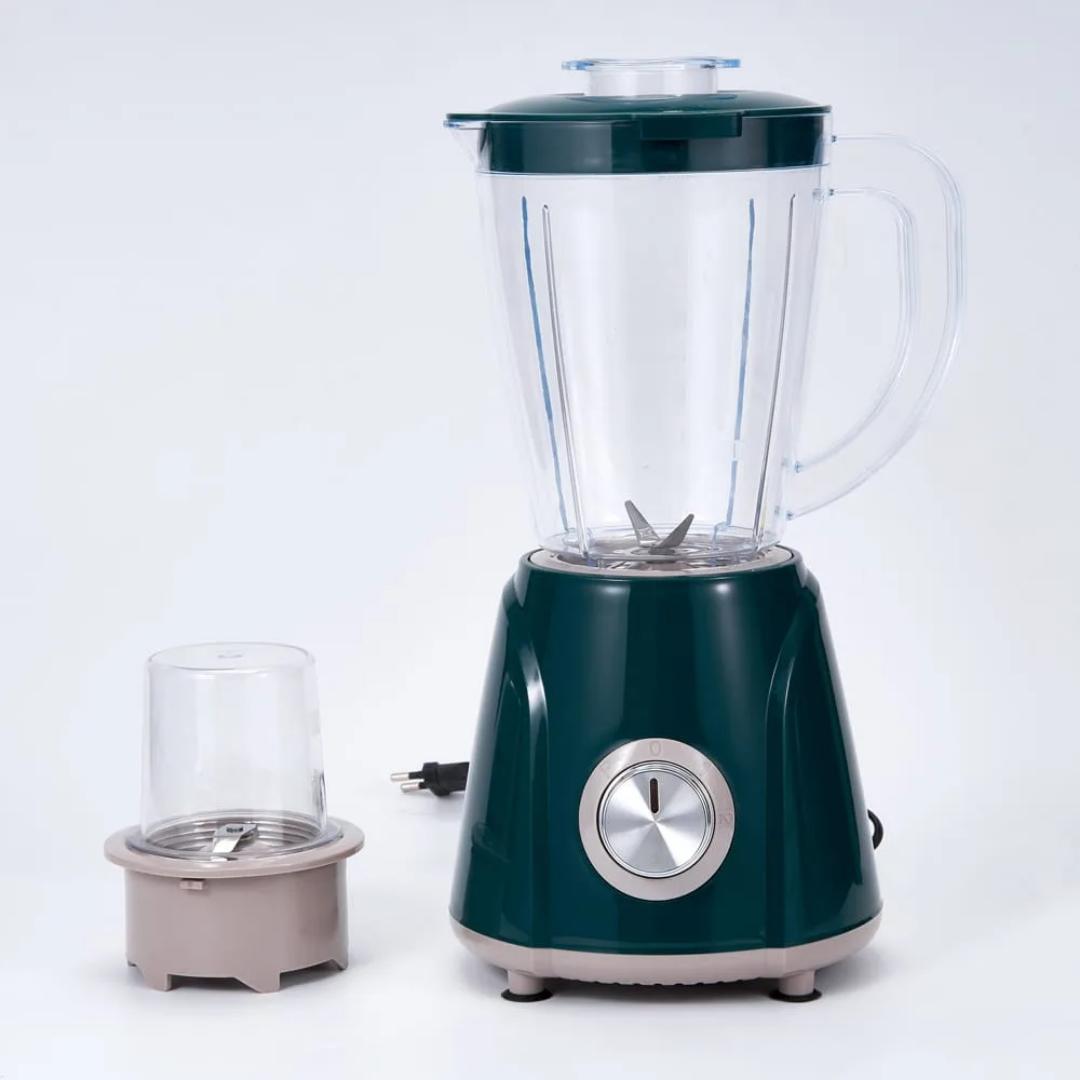 Uken 3 in 1 blender UB-1581 with 1.5L Unbreakable jar grinder and filter. Uken 3 in 1 blender with 400W powerful motor with 2 Speeds and pulse and stainless steel blades