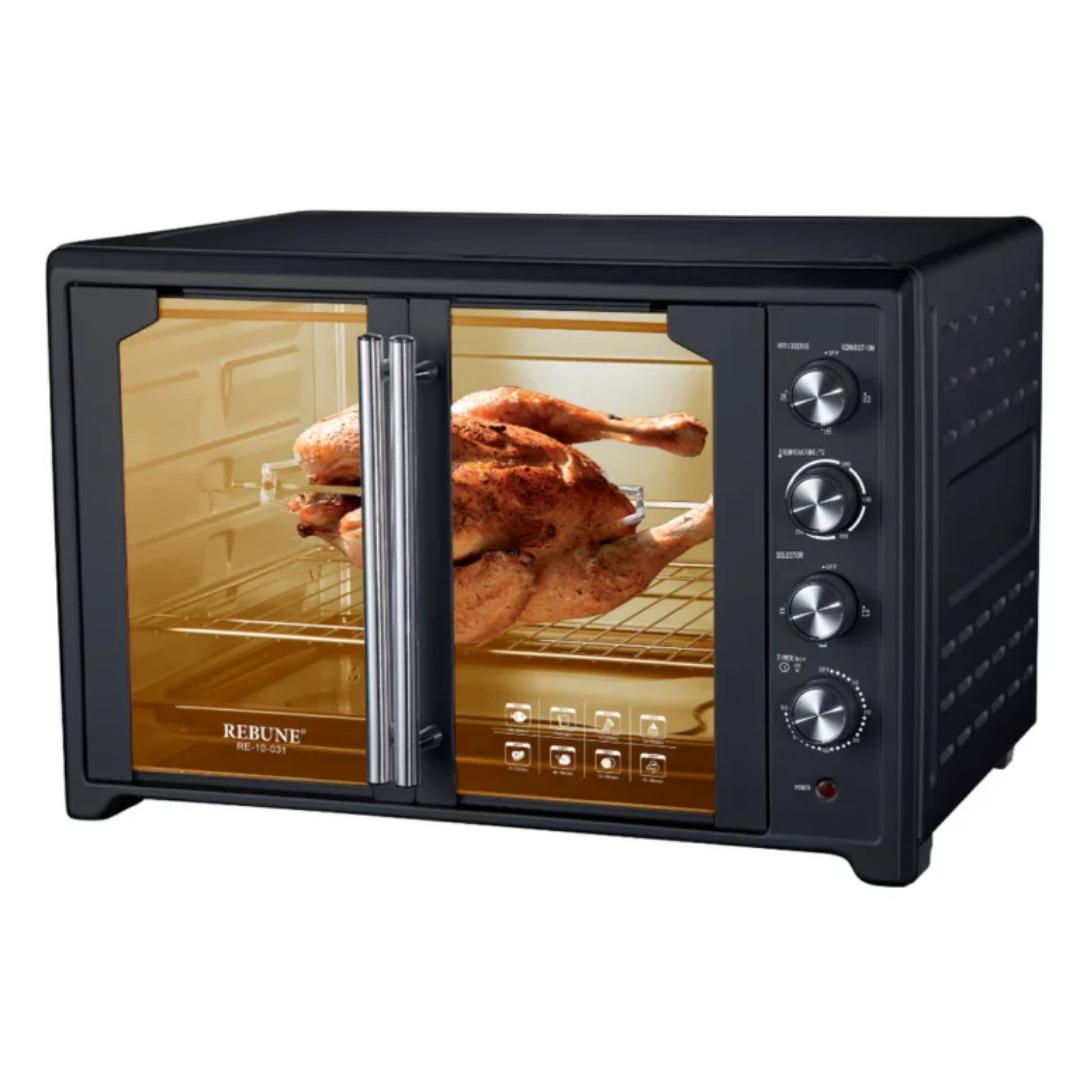 75L Rebune Electric Oven with 4 stages switch heating selector convection & rotisserie & inner lamp Re-10-031 75L rebune oven 2800W