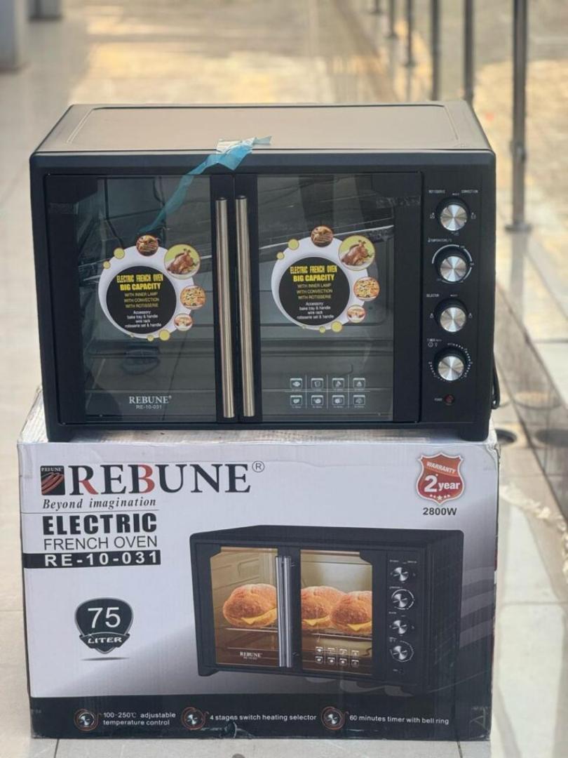 75L Rebune Electric Oven with 4 stages switch heating selector convection & rotisserie & inner lamp Re-10-031 75L rebune oven 2800W