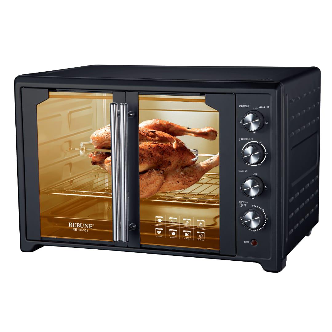75L Rebune Electric Oven with 4 stages switch heating selector convection & rotisserie & inner lamp Re-10-031 75L rebune oven 2800W