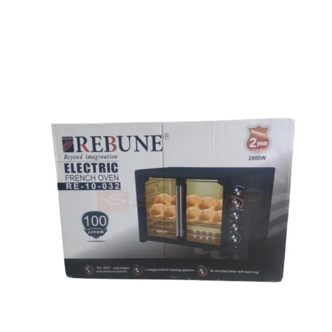 100L Rebune Electric Oven with 6 stages switch heating selector Re-10-032 Rebune Electric Oven with convection & rotisserie & inner lamp 2800W