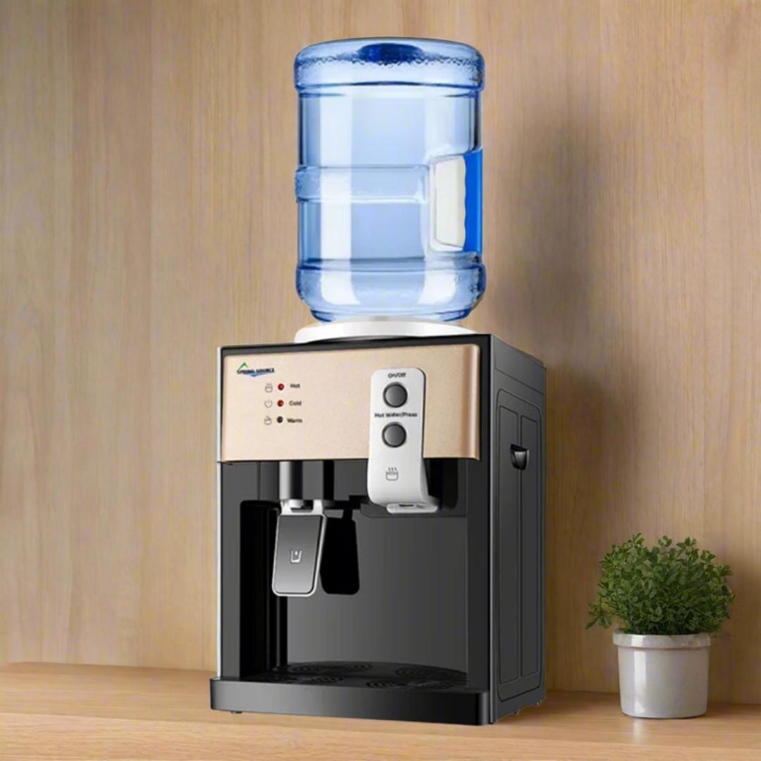Ipcone Dispenser, Classic Table Top Hot And Normal Ipcone Water Dispenser champagne color