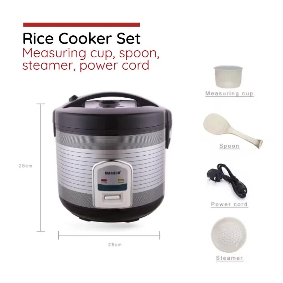 5L Marado Electric Rice Cooker and steamer with Automatic Rice Cooking and Warming function 900W