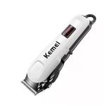 Kemei rechargeable cordless shaver with led display and 4hrs continous shaving time battery power . Kemei cordless hair clipper shaving machine