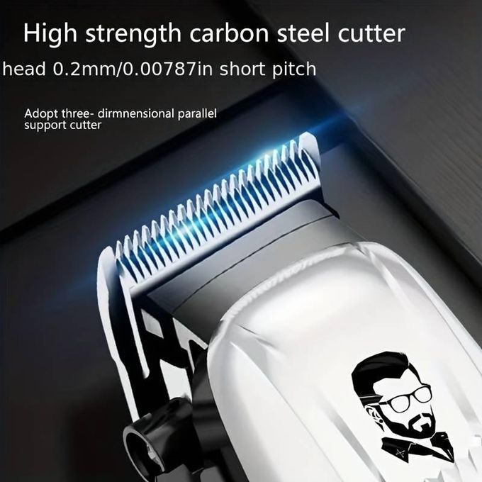 Kemei rechargeable cordless shaver with led display and 4hrs continous shaving time battery power . Kemei cordless hair clipper shaving machine