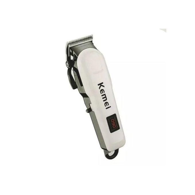 Kemei rechargeable cordless shaver with led display and 4hrs continous shaving time battery power . Kemei cordless hair clipper shaving machine