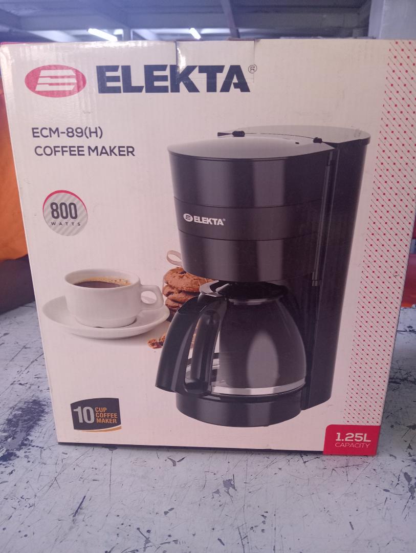 1.25L Elekta Coffee Maker with Automatic heat preservation function. EMC-88H Elekta coffee maker with 10 cups capacity 800W