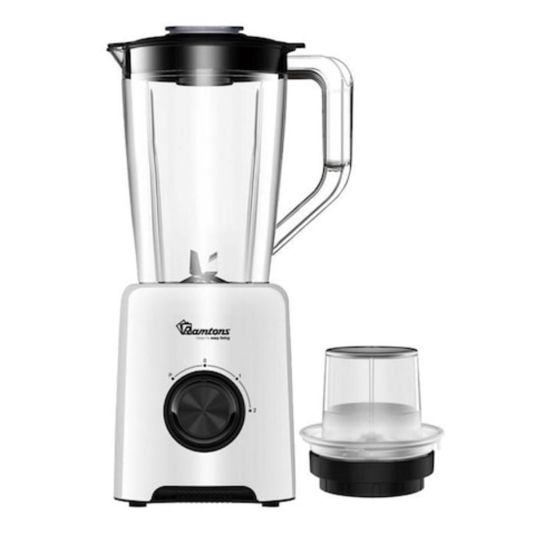 RM-579 Ramtons blender with 1.5L Unbreakable jar and grinder mil. 2 in 1 Ramtons blender 500W powerful motor and stainless steel blades