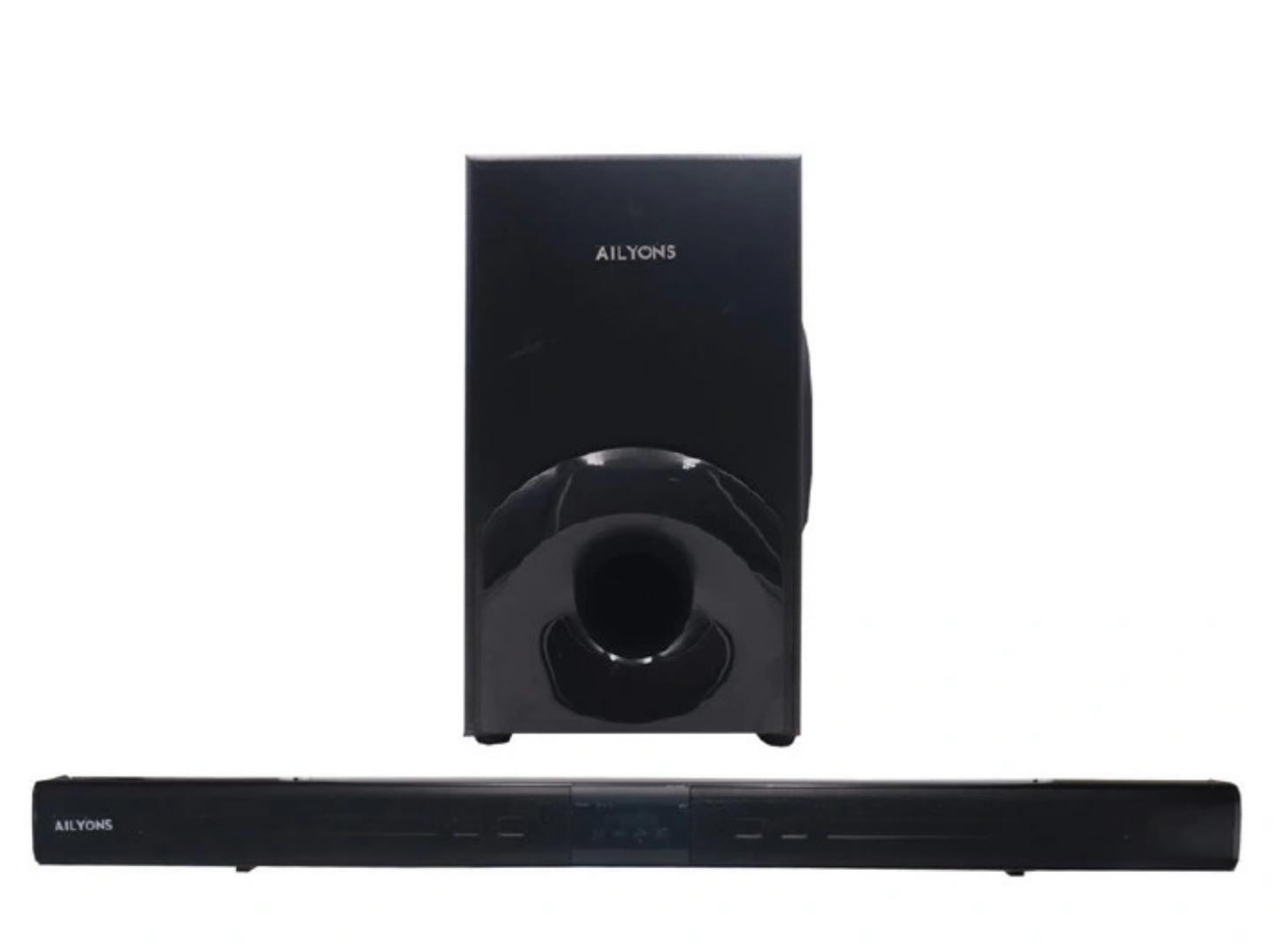 AILYONS SB501 2.1CH Sound Bar SubWoofer With Bluetooth Home Theatrer 18000W PMPO - Black, (1YR WRTY)