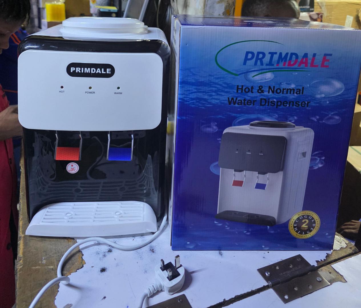 Primdale hot and normal table top water dispenser YT-24 Table top Primdale water dispenser with LED Light status display