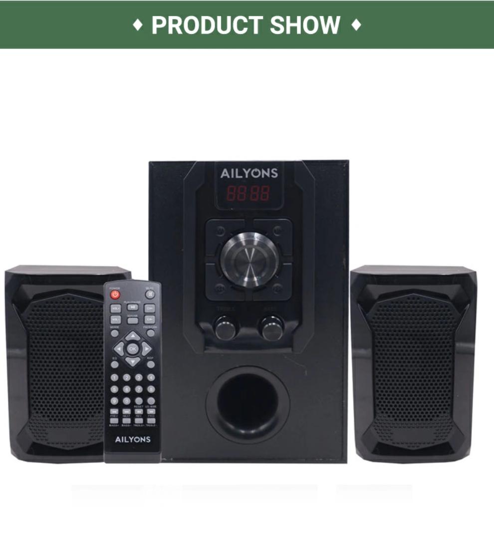 AILYONS ELP2401K 2.1CH Multi Media Speaker System Woofer - 18000W PMPO (1YR WRTY)

with Bluetooth and remote control