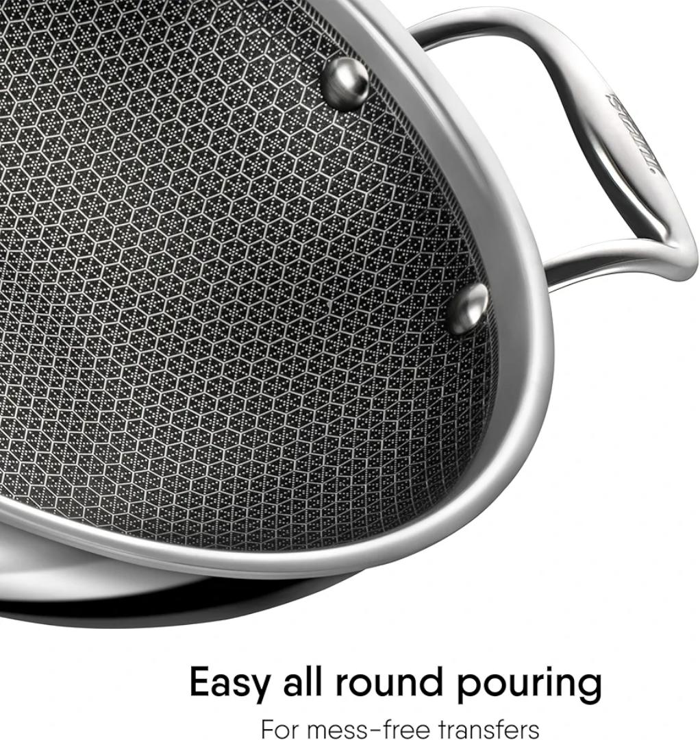 Stahl Triply Artisan stainless steel kadhai Hybrid Series with lid