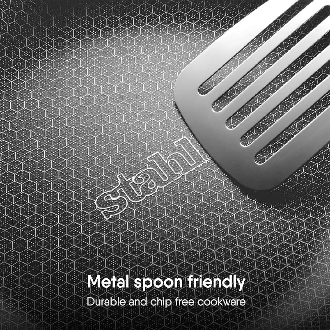 Stahl Triply Artisan stainless steel kadhai Hybrid Series with lid