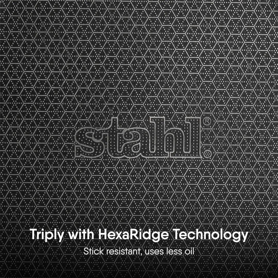 Stahl Triply Artisan stainless steel kadhai Hybrid Series with lid