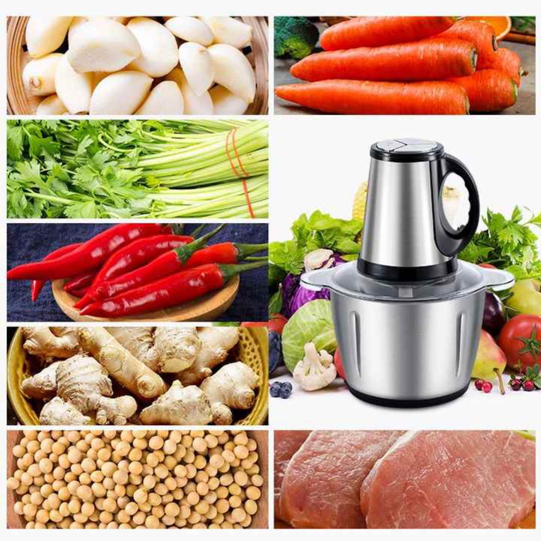 3L Redberry multifunctional food Chopper with 400W powerful copper motor and stainless steel blades RBFC-3 Redberry meat and vegetable slicer