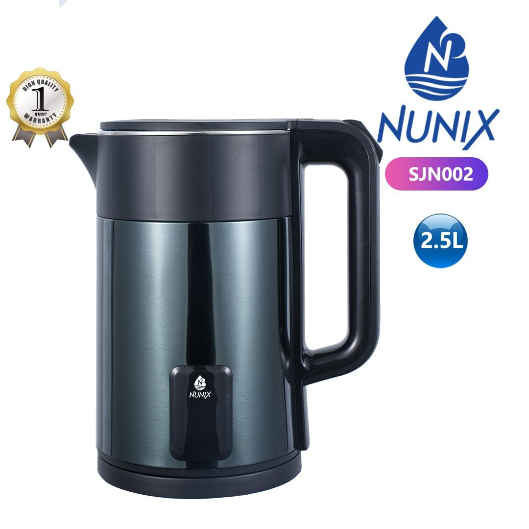 Nunix Electric Kettle With Stainless Steel Electric Boiling Kettle With Auto Power Off Function, 2.5L Large Capacity