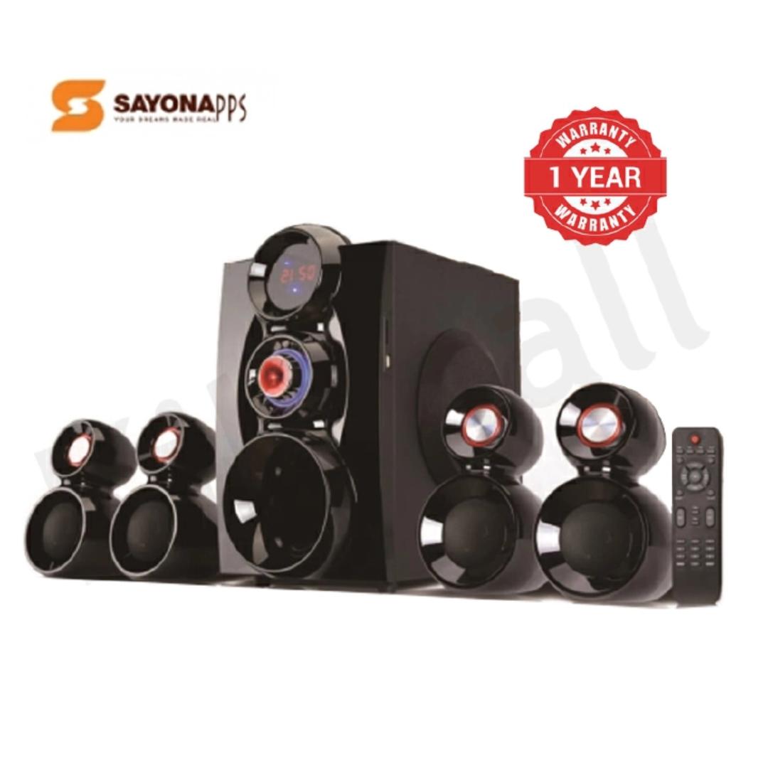 Sayona SHT-1148BT Subwoofer 4.1CH Subwoofer 16000W PMPO Woofers Bluetooth Sub Woofer Sound System Speakers 4.1 channel, audio, Awesome Speaker, bass, Electric,
