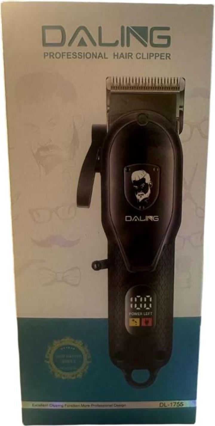DALING Rechargeable cordless Hair Clipper DL-1755 Rechargeable Shaver Beard trimmer Professional Hair Trimmer Cordless Oil head Men Hair Cutting Machine