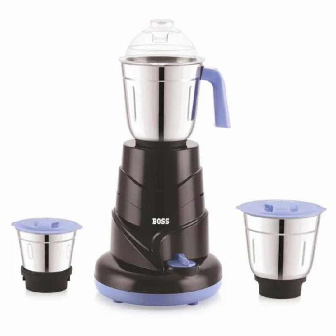Redberry BOSS AllTimePlus Mixer Grinder B-275 with 550W Powerful Motor, 3 SS Jars, 5 years warranty*
