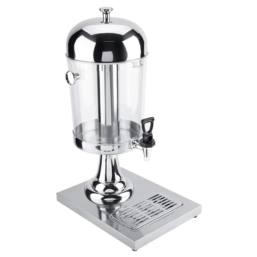 Signature 8L Juice Beverage Dispenser Hot Cold Juice Container Stainless Steel Juice Server Drink Dispenser Machine Juice Dispensers for Parties Buffet Restaurant Hotel Bar Home(Silver)