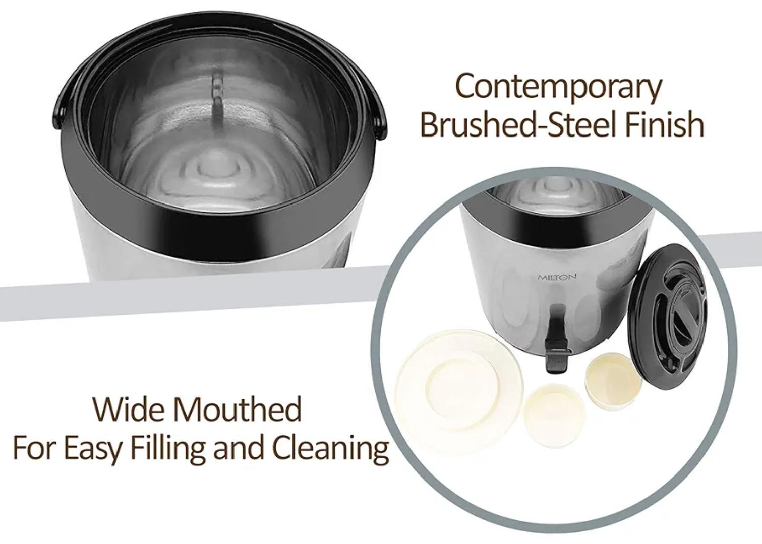 Redberry Milton tea urn 10L STAINLESS STEEL INSULATED WATER JUG 
INSIDE & OUT SIDE FULL S.STEEL
 MILTON - 10L