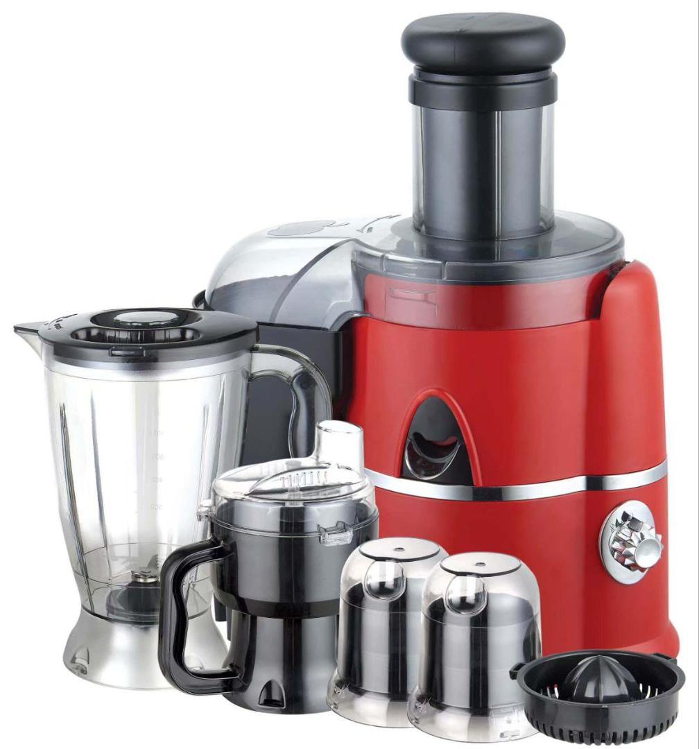 Premier 6 in 1 Food Processor PM-105FP Juicer Blender with Unbreakable Jug Grinder Meat Mincer Shredder Wet Mill, Chopper, Citrus Juicer 500W