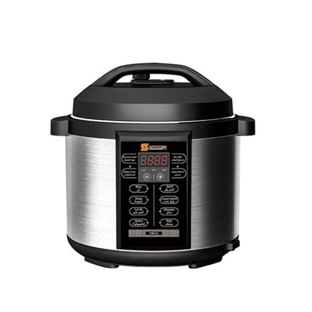 Sayona SPC-4413 Digital Electric Pressure Cooker 6L Multi-Functional Rice Cooker 1000W