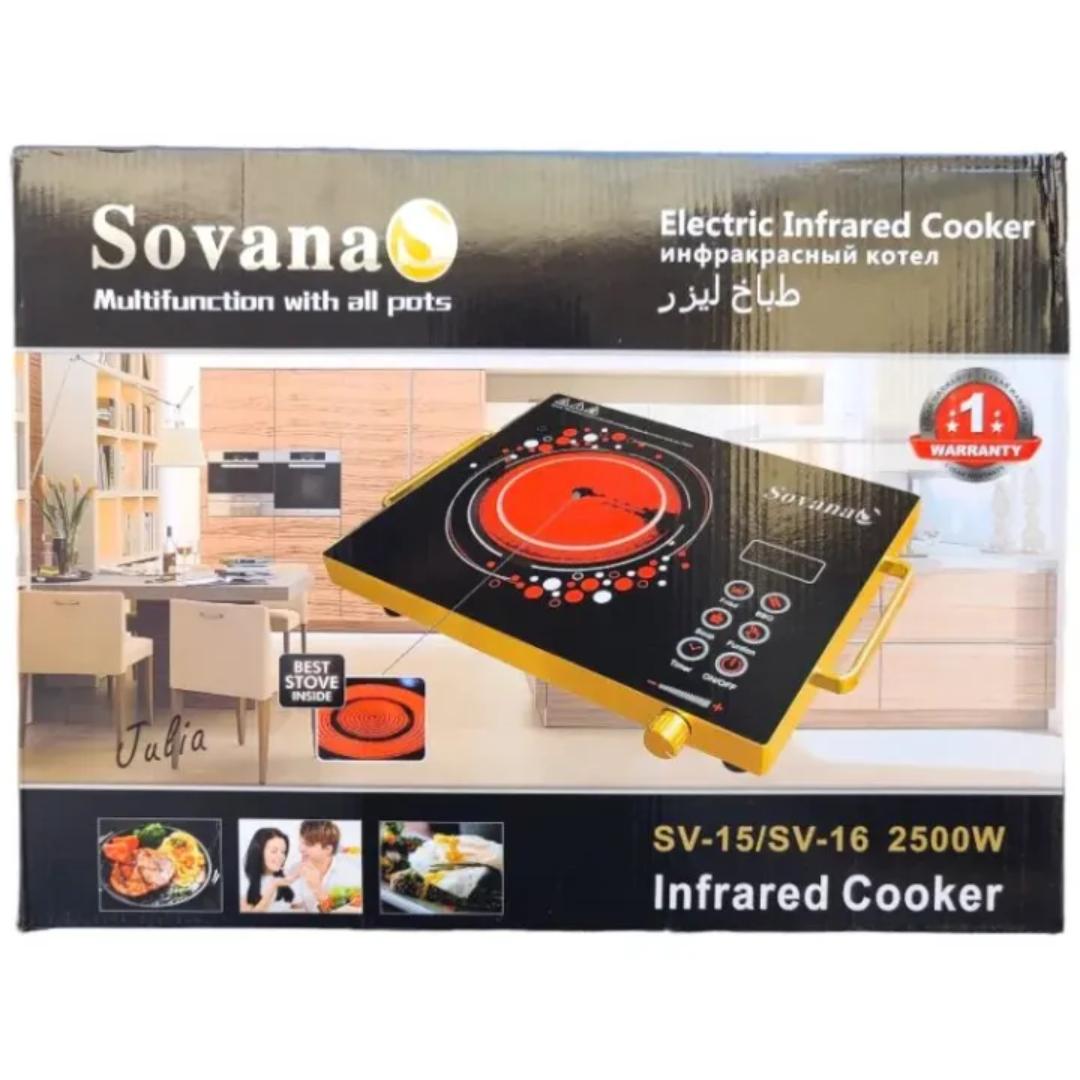 Sovana single plate infrared electric cooker SV-19 tabletop cooktop 2500W  Sovana induction cooker black
