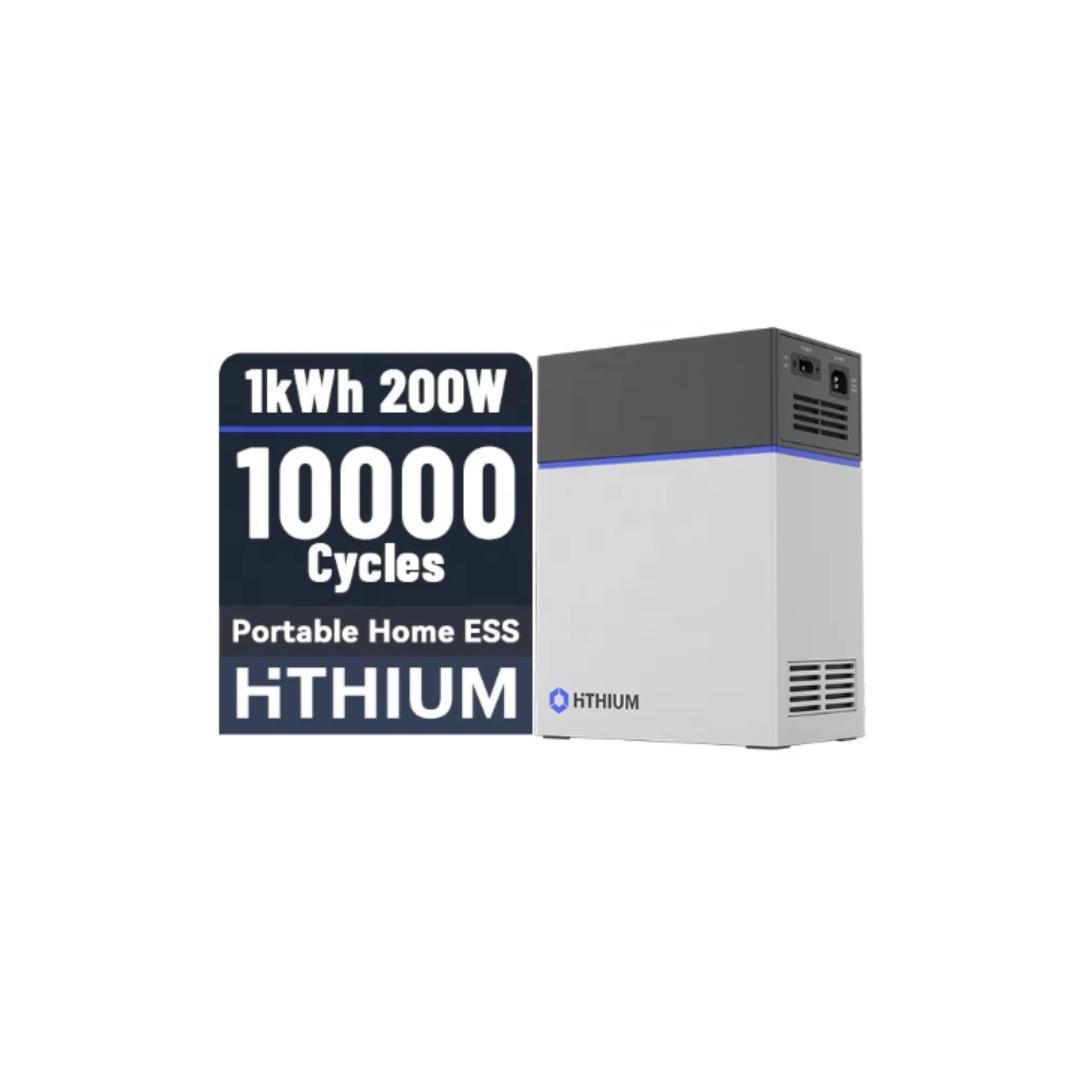 HITHIUM HeroEE1 Portable Power Station 1000W Rechargeable Lithium battery 200W Power Output 3 In 1 Inverter Battery Solar Controller Output 200W Rated Power 1004Wh UPS Plug & Play portable power bank