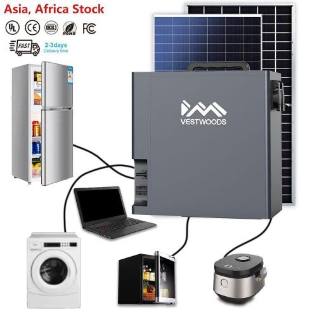 Vestwood Power Help-Mini rechargeable portable Power Station (2009.6Wh / 1000W AC Max Output) power bank and UPS 2KWh