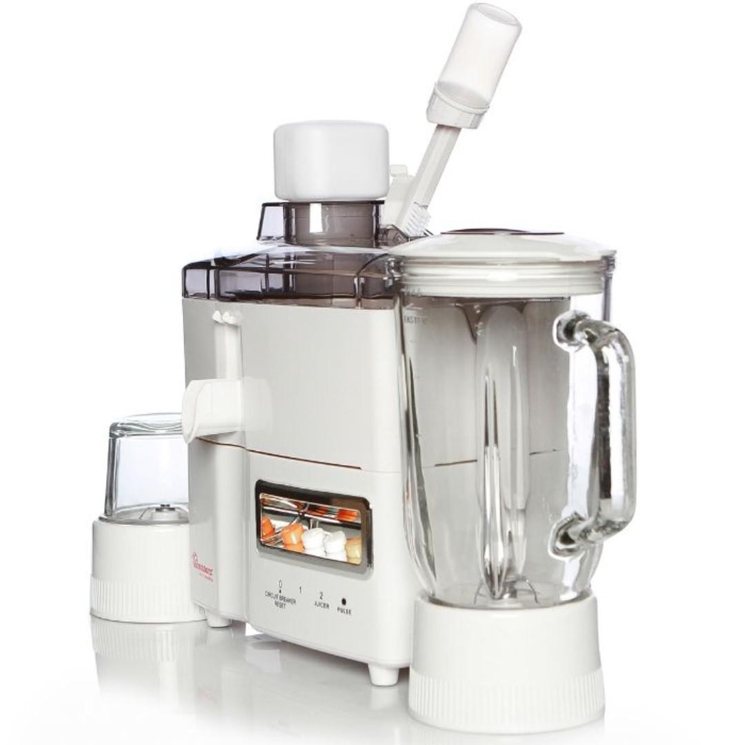 Ramtons 3 in 1 RM/278 Juicer / Blender / Grinder with Powerful 500W motor for fruits and vegetables