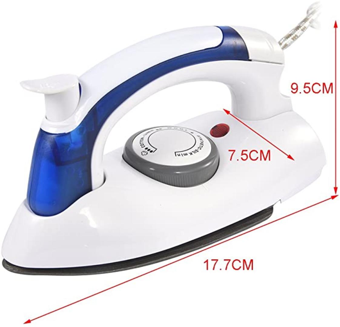 sokany Portable and Foldable Travel steam Iron box Blue and White foldable iron box