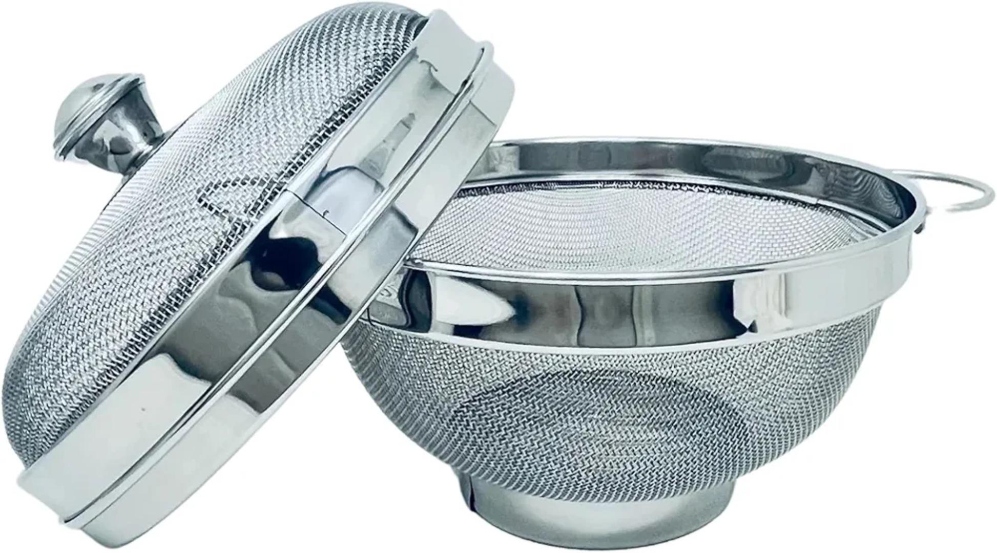 Signature Multipurpose stainless steel fruits basket with lid