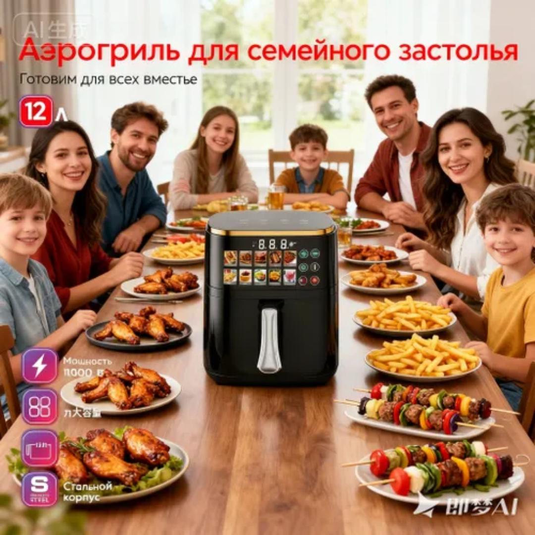 Redberry RBAF-03 10L Electric Air Fryer with touch control digital touch screen 1400W