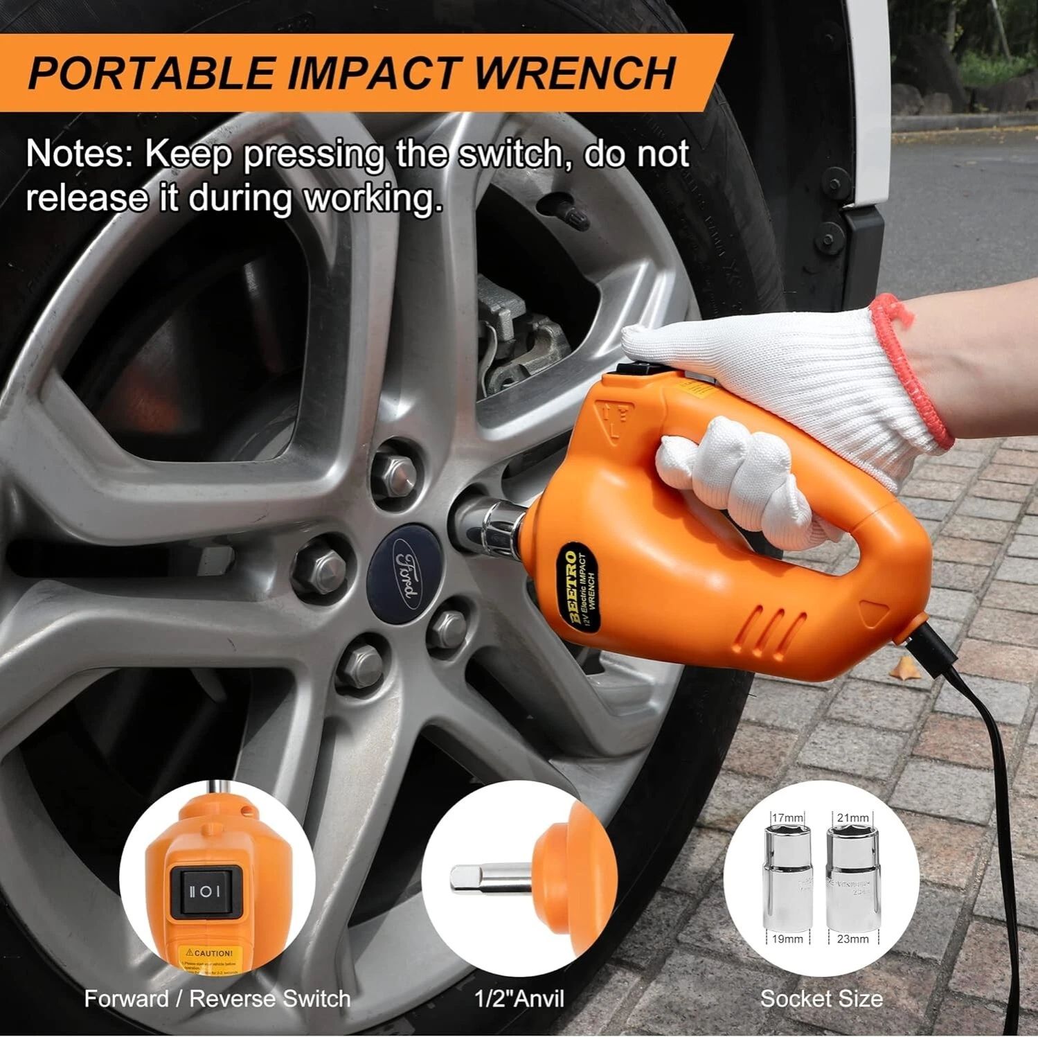 Electric Car Jack Kit 5 Ton 12V with Electric Wrench and Tyre Inflator Pump power jack and tyre inflator kit