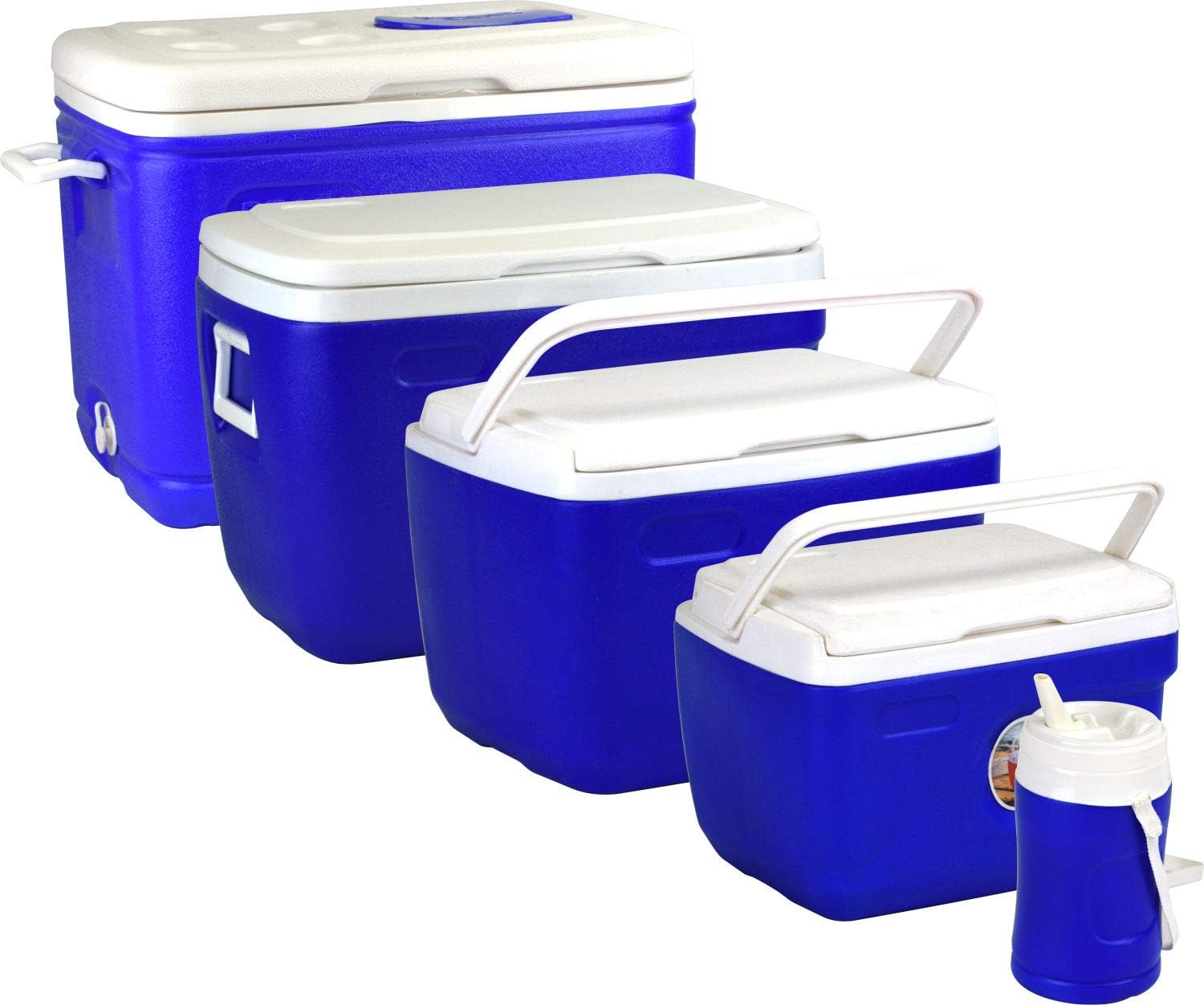 Uken 61L Ice cooler box chiller with double layer and drainage tap for food and beverage storage ice cream medicine