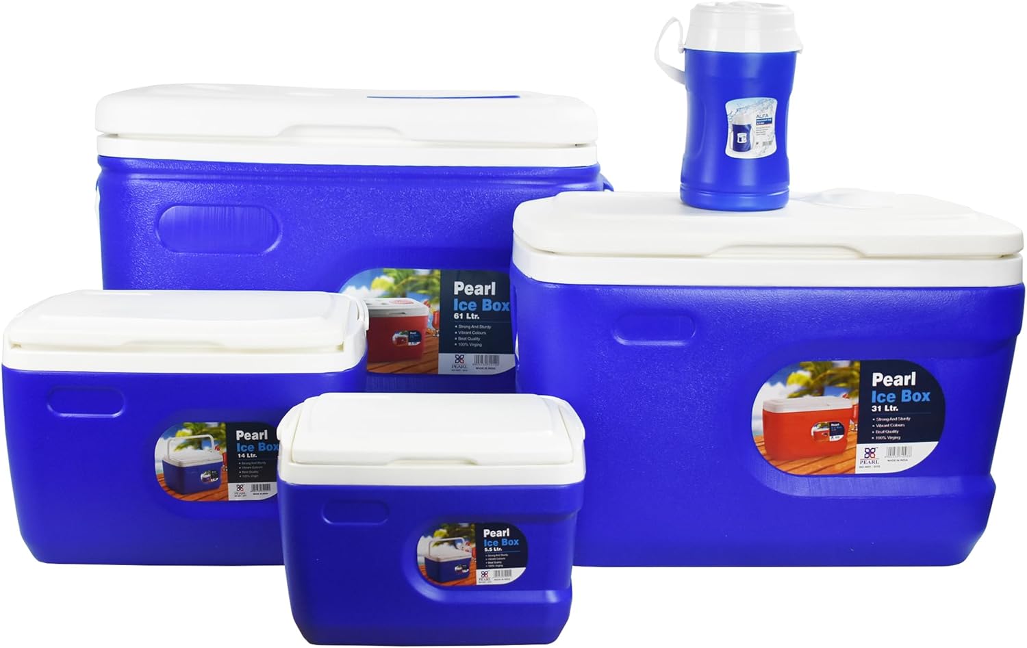 Uken 61L Ice cooler box chiller with double layer and drainage tap for food and beverage storage ice cream medicine